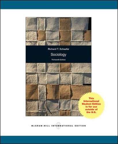 SOCIOLOGY 13E - SCHAEFER
