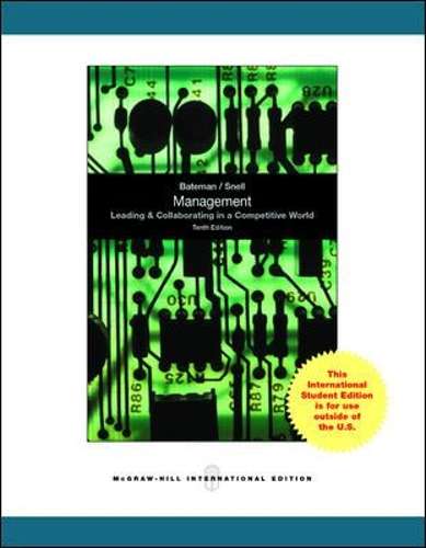 MANAGEMENT LEADING & COLLABORATING 10ED SECONDHAND - BATEMAN