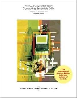 COMPUTING ESSENTIALS 2014 ONLY SECONDHAND - OLEARY,T