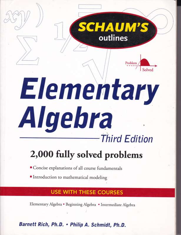 ELEMENTARY ALGEBRA SECONDHAND - RICH,B