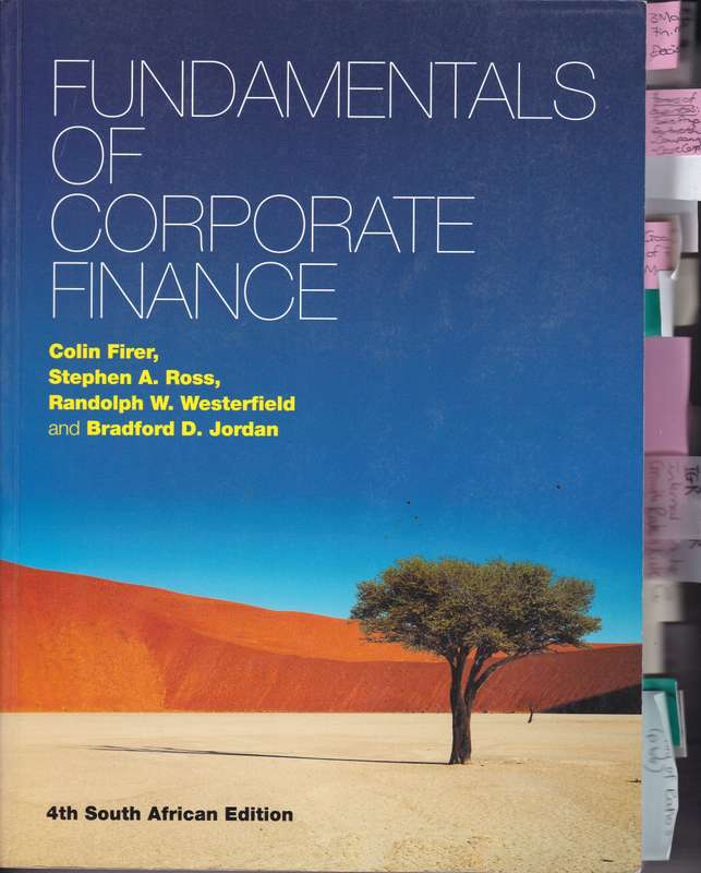 FUNDAMENTALS OF CORPORATE FINANCE ZOOP SECONDHAND - FIRER