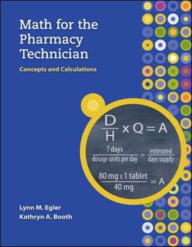 MP Math for the Pharmacy Technician with Student CD-ROM - Kathryn Booth