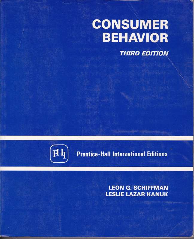 CONSUMER BEHAVIOR SECONDHAND - SCHIFFMAN,LG