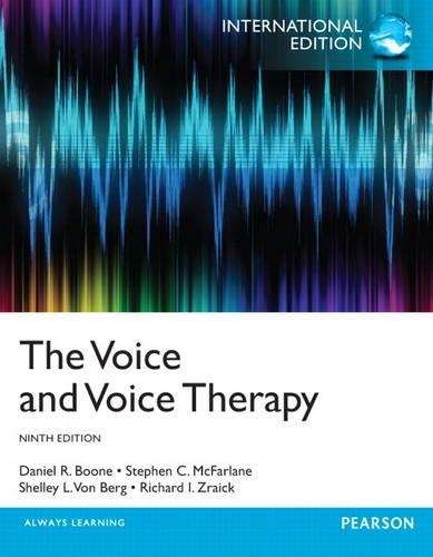 The Voice and Voice Therapy - Daniel R. Boone