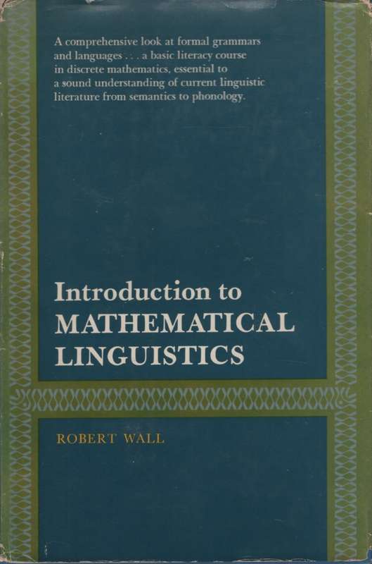 INTRO TO MATH LINGUISITCS HD DJ 2H SECONDHAND - WALL,R