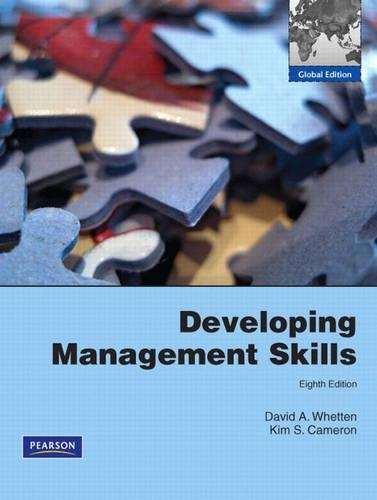 Developing Management Skills: Global Edition - David A. Whetten