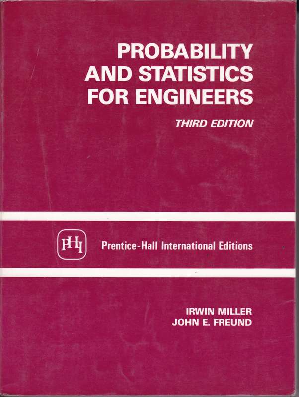 PROBABILITY & STATS FOR ENGINEERS SECONDHAND - MILLER,I