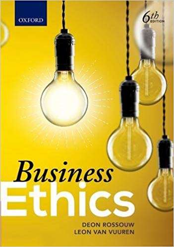 BUSINESS ETHICS IN SA SECONDHAND - ROSSOW,D