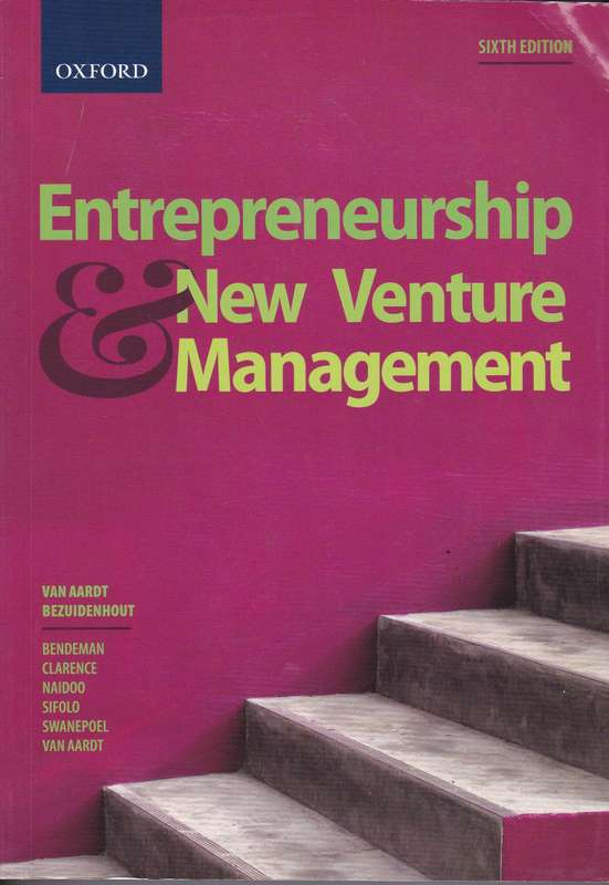 ENTREPRENEURSHIP & NEW VENTURE MANAGEMEN SECONDHAND - VANAARDT