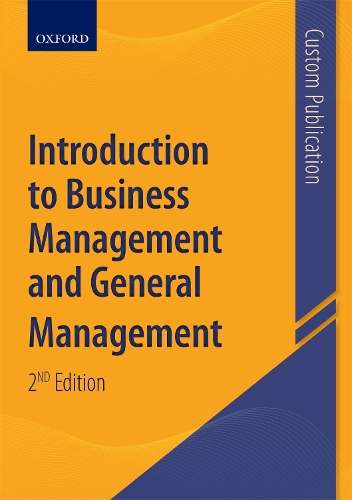 Introduction to Business Management and General Management - CUSTOMEDITION