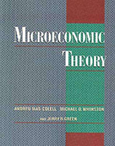 Microeconomic Theory - Andreu Mas-Colell