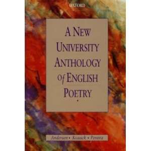NEW UNIVERSITY ANTH OF ENGL POETRY SECONDHAND - ANDERSEN