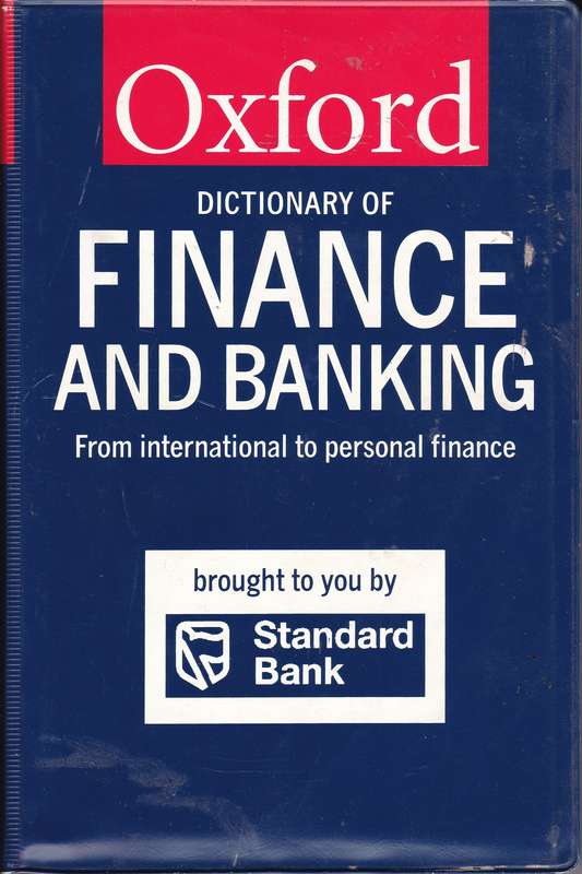OXFORD DICT OF FINANCE & BANKING SECONDHAND - OXFORD
