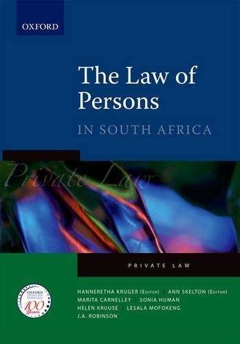 The Law of Persons in South Africa - Ann Skelton