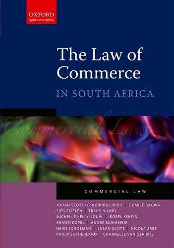 The Law of Commerce in South Africa - Johan Scott