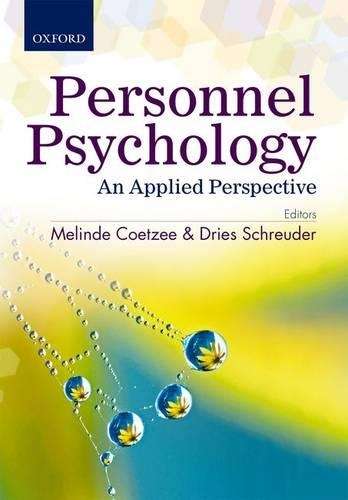 Personnel psychology - COETZEE,M