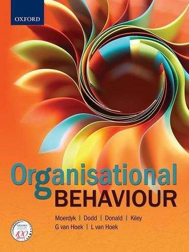 Organisational behaviour for SA students - MOERDYK,A