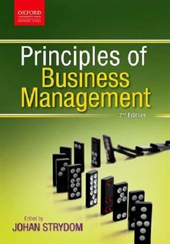 PRINCIPLES OF BUSINESS MANAGEMENT SECONDHAND - STRYDOM