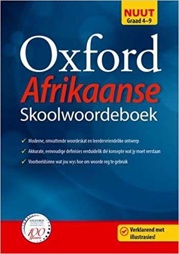 OXFORD SKOOLWOORDEBOEKN IN AFRIKAANS 2H SECONDHAND - OXFORD