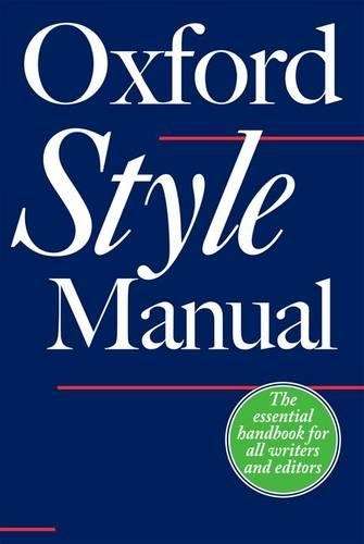 OXF STYLE MANUAL SECONDHAND - RITTER,R