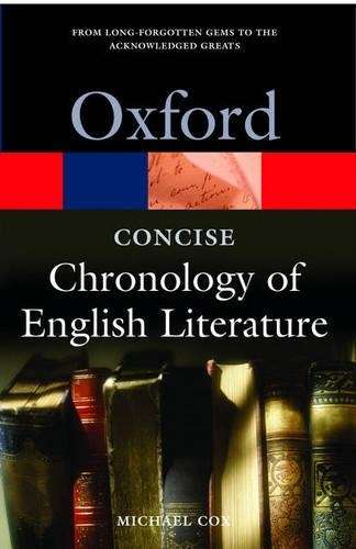 The Concise Oxford Chronology of English Literature - COX