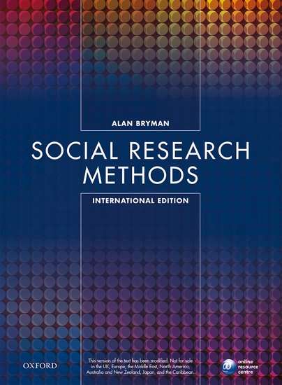 SOCIAL RESEARCH METHODS 5ED - BRYMAN,A