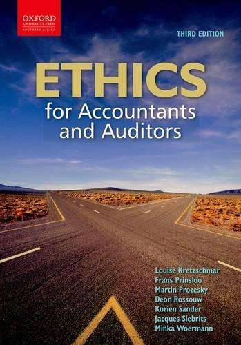 Ethics for accountants & auditors - ROSSOUW,D