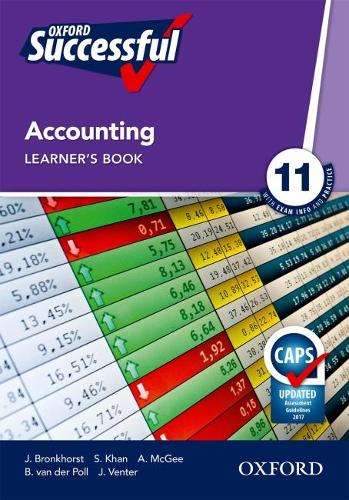 Oxford successful accounting: Gr 11: Learner's book - ACC-GR11