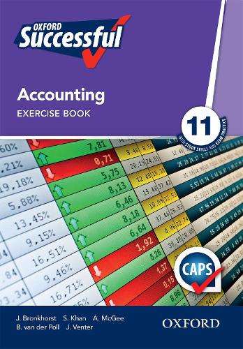 Oxford successful accounting: Gr 11: Exercise book - ACC-GR11