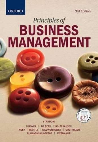 Principles of business management  - J. Strydom