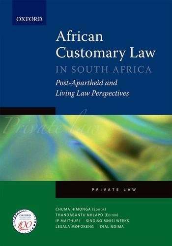 African customary law - HIMONGA,C