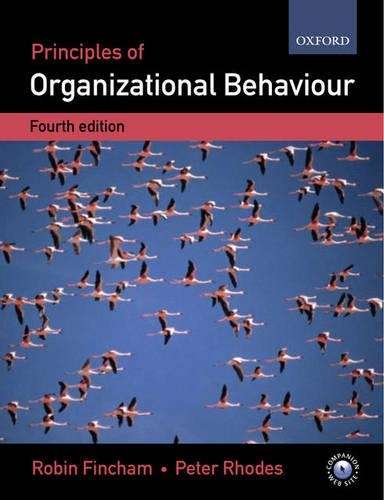 Principles of Organizational Behaviour - Robin Fincham