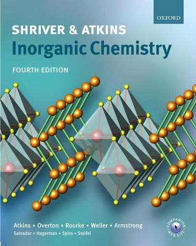 Shriver and Atkins Inorganic Chemistry - Peter Atkins