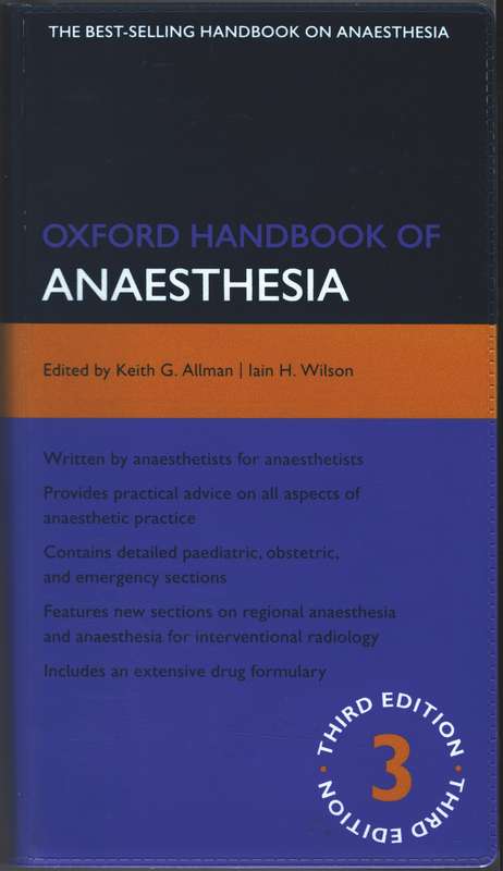 Oxford Handbook of Anaesthesia - Barry Baker