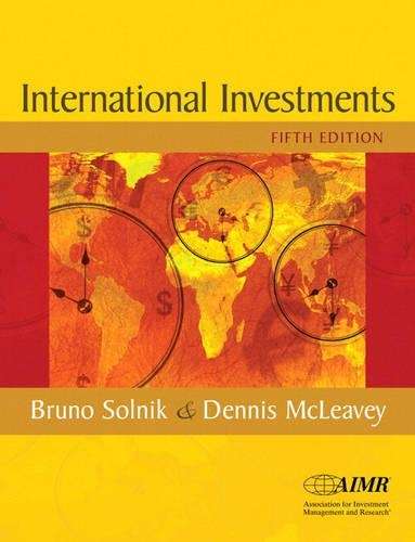 International Investments: United States Edition - Bruno Solnik