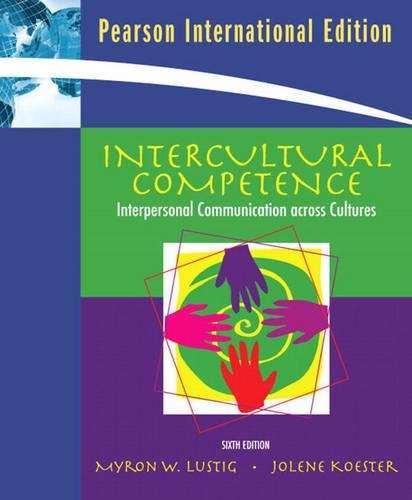 Intercultural Competence - Myron W. Lustig