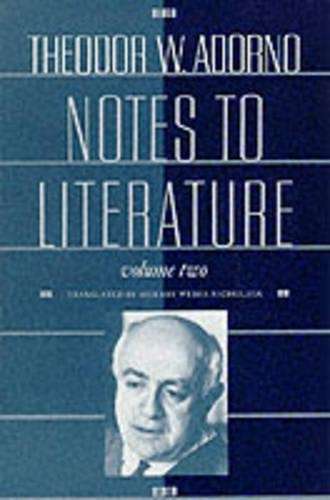 Notes to Literature - Theodor W. Adorno