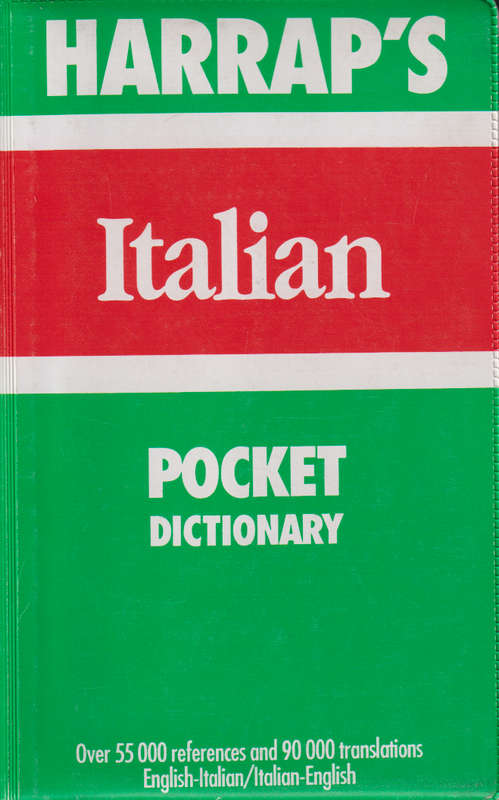 HARRAPS ITALIAN POCKET DICT SECONDHAND - HARRAP