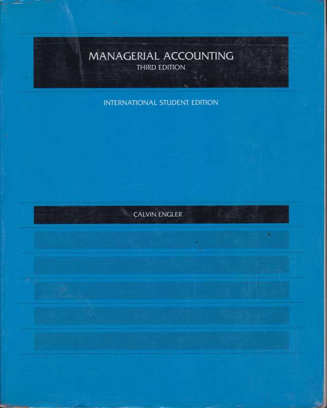 MANAGERIAL ACCOUNTING SECONDHAND - ENGLER,C