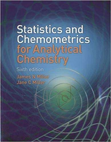 Statistics and Chemometrics for Analytical Chemistry - James Miller