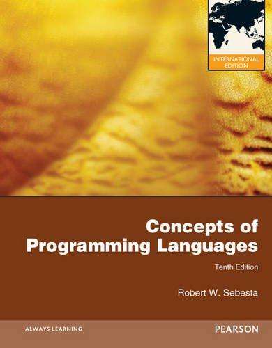 Concepts of Programming Languages: International Edition - Robert W. Sebesta