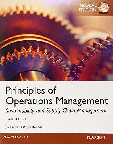 Principles Of Operations Management Global Edition - Jay Heizer