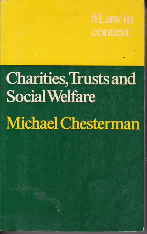 CHARITIES TRUSTS & SOCIAL WELFARE SECONDHAND - CHESTERMAN,M