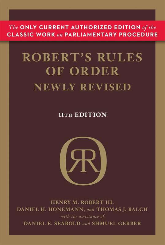 Robert's Rules of Order (Newly Revised 11th edition) - Henry M. Robert