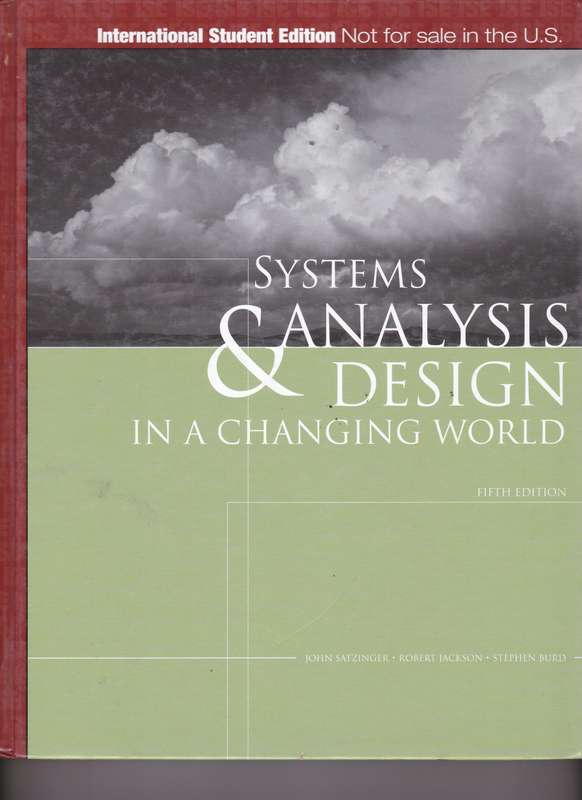 SYSTEMS ANALYSIS & DESIGN SECONDHAND - SATZINGER,J