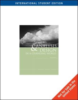 Systems Analysis and Design in a Changing World International Editio - Robert Jackson