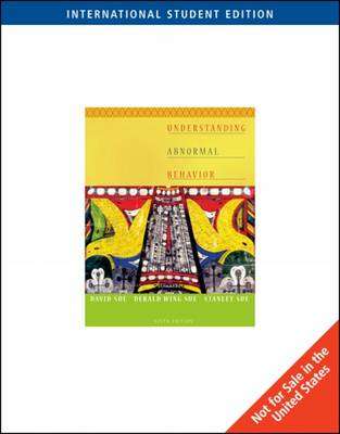 Understanding Abnormal Behavior International Edition - David Sue