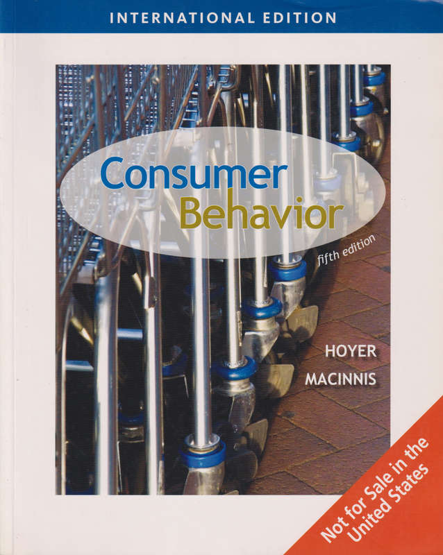 CONSUMER BEHAVIOR 5TH ED SECONDHAND - HOYER