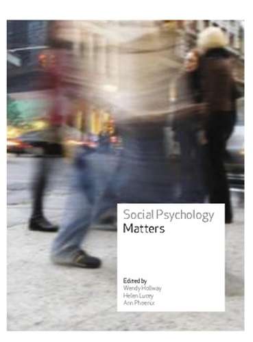 Social Psychology Matters - Wendy Hollway