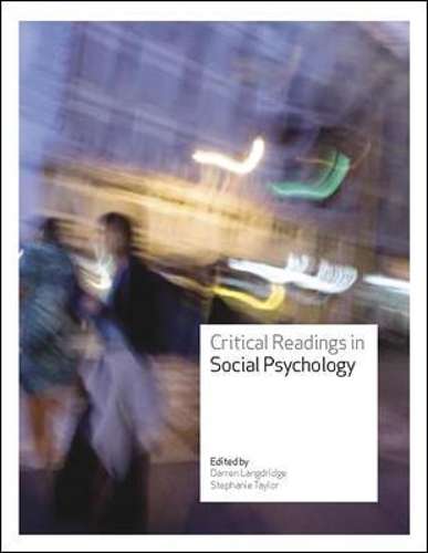 Critical Readings in Social Psychology - Darren Langdridge